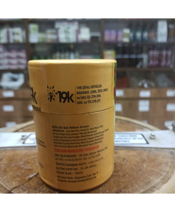 19k Ballı Bitkisel karışım (Macun) 240 gr.